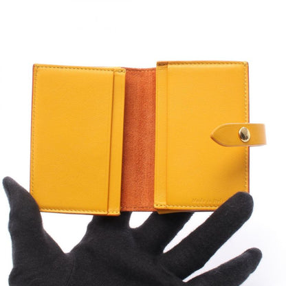 Celine Card Case Orange Leather Card Case Ladies Used B