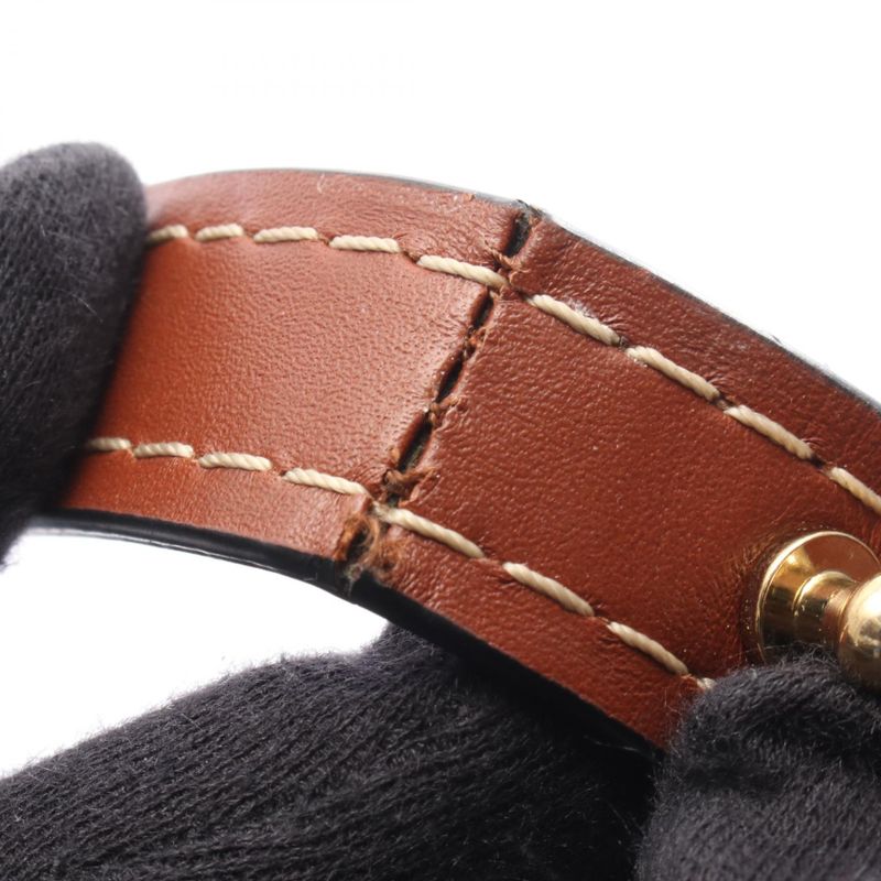 Loewe Shoulder Bag Gate Bag Small Black Brown Leather Gate Bag Small Ladies