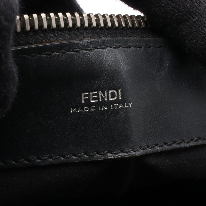 Fendi Handbag Dot Com 8bn293 Black Leathercom 2way Shoulder Ladies Used B