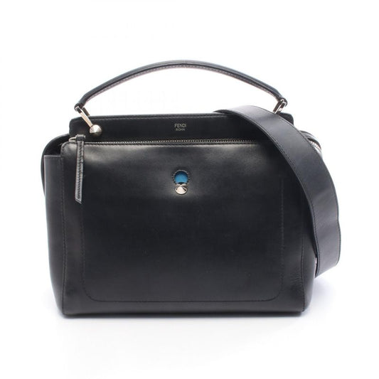 Fendi Handbag Dot Com 8bn293 Black Leathercom 2way Shoulder Ladies Used B