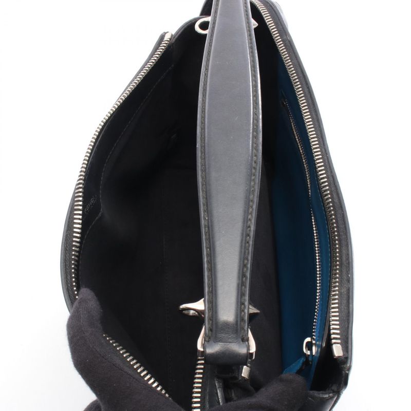 Fendi Handbag Dot Com 8bn293 Black Leathercom 2way Shoulder Ladies Used B