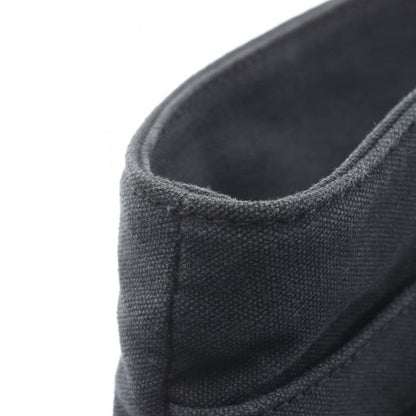 Hermes Tote Bag Troca Horizontal MM Black Brown Canvas Leather Troca Horizontal