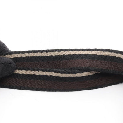 Hermes Tote Bag Troca Horizontal MM Black Brown Canvas Leather Troca Horizontal