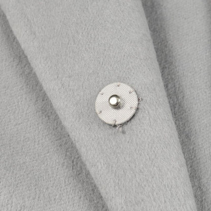 Prada Gray Wool Collarless Coat Women's