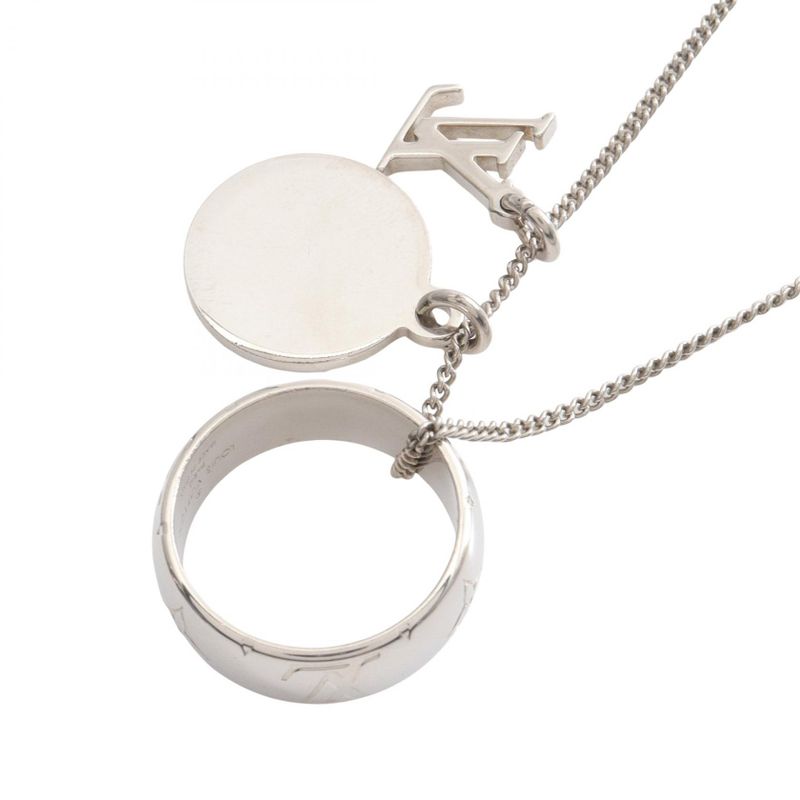 Louis Vuitton Necklace Ring Necklace Monogram M62485 Stainless Steel Ring