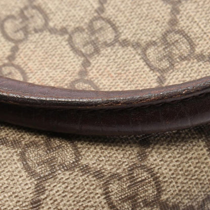 Gucci Tote Bag GG Supreme 114595 Beige PVC Coated Canvas Leather GG Supreme