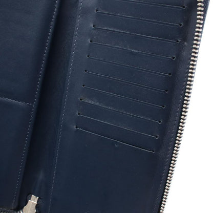 Louis Vuitton Round Long Wallet Zippy Wallet Vertical Damier Infini N60503 Navy