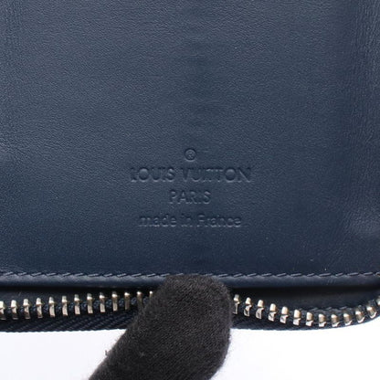 Louis Vuitton Round Long Wallet Zippy Wallet Vertical Damier Infini N60503 Navy