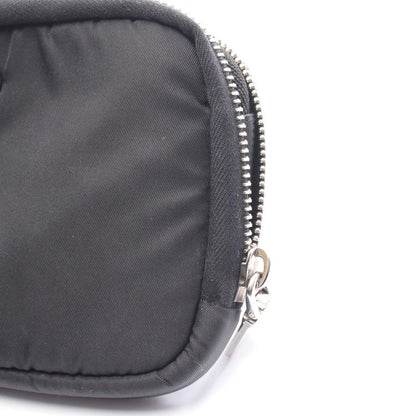 Prada Round Wallet Tessuto Pocket Re-Nylon 1ml045 Black Nylon Triangle Logo