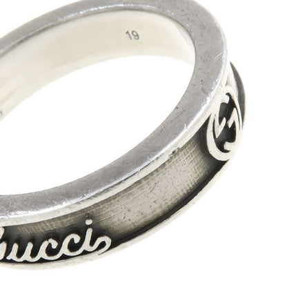 Gucci Interlocking Logo Ring #19 925 SV 6.6