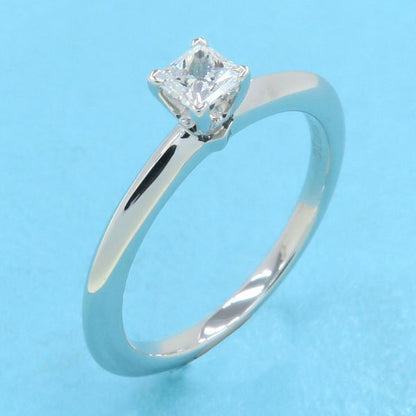 Tiffany & Co Solitaire Ring D0.21 CT Square Cut 9