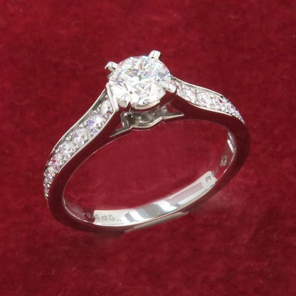 Cartier Solitaire 1895 Diamond Ring D0.40 ct#48