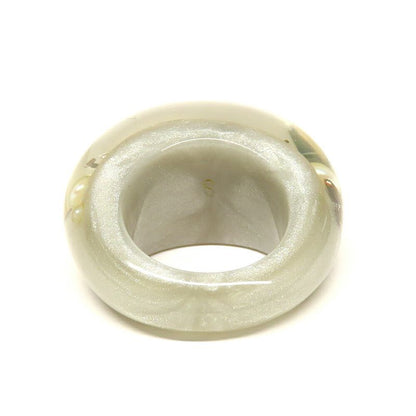 Louis Vuitton Bag Ankle John Ring Monogram Ring Clear Silver - Women's