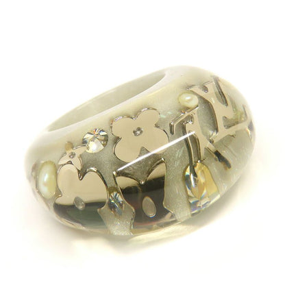 Louis Vuitton Bag Ankle John Ring Monogram Ring Clear Silver - Women's