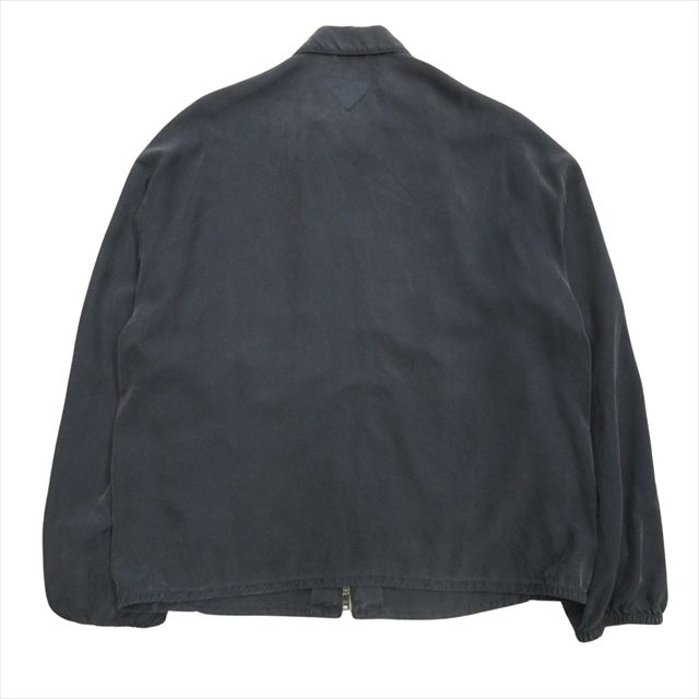 24ss Prada by Raf Simons Triangle Patch Silk Blouson Jacket Raf Simons Period M