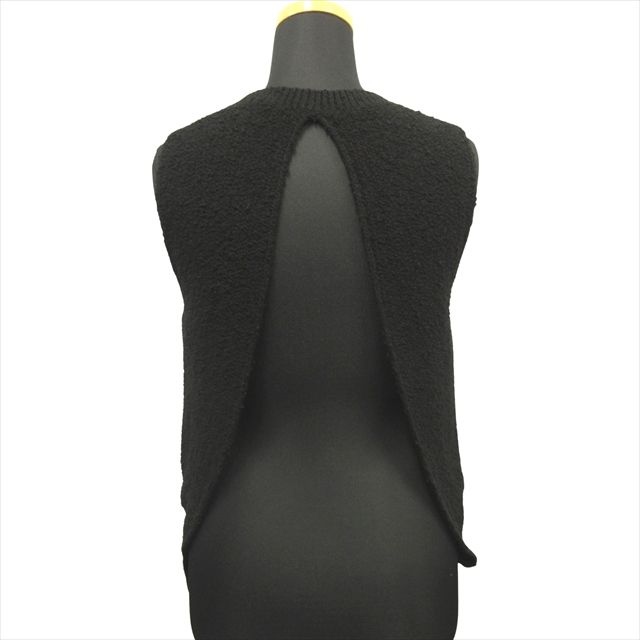 Bottega Veneta Back Open Knit Vest Sleeveless Sweater XS Black Ladies• 12