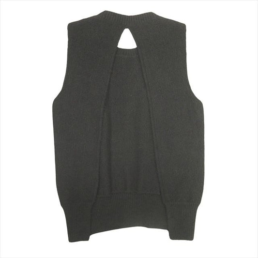 Bottega Veneta Back Open Knit Vest Sleeveless Sweater XS Black Ladies• 12
