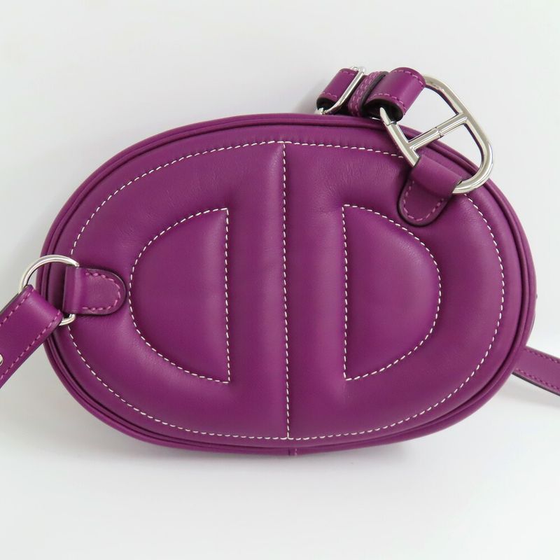Hermes Insalp Verso Anemone Cuible Swift Z Engraved Body Bag Svhardware
