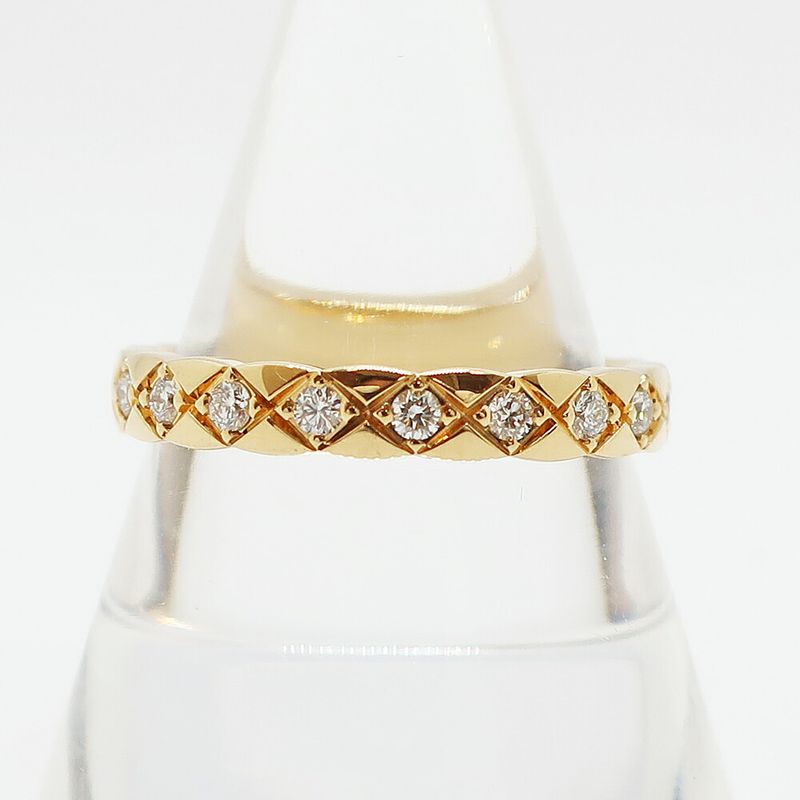 Chanel Coco Crush Collection Diamond Ring 750yg Mini Model J11872 No