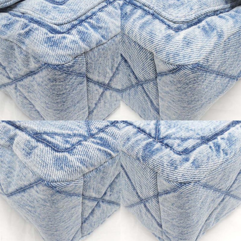 Chanel Bag Chain Shoulder Maxi Washed Denim As5734 Random Denim Leather