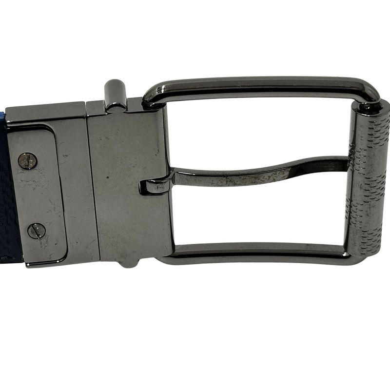 Louis Vuitton Belt Damier Graphite Men's Brand Reversible Suntulle Black Blue