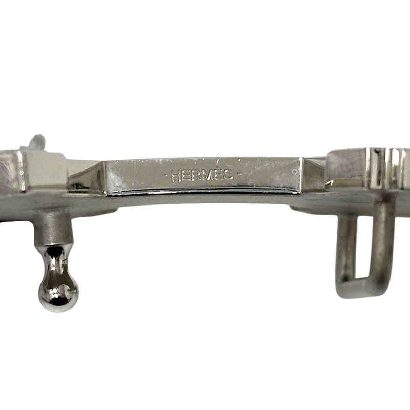 Hermes Belt Men's Brand Street H Leather Navy Gray Reversible C Engraved