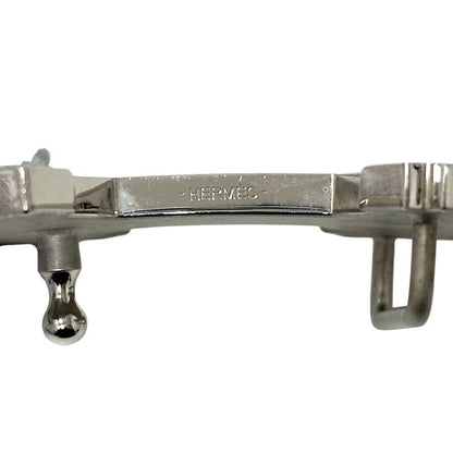 Hermes Belt Men's Brand Street H Leather Navy Gray Reversible C Engraved