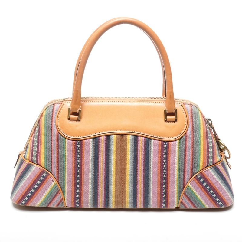 Dior Handbag Montaigne Cadillac John Galliano Canvas Leather