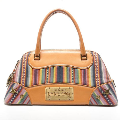 Dior Handbag Montaigne Cadillac John Galliano Canvas Leather