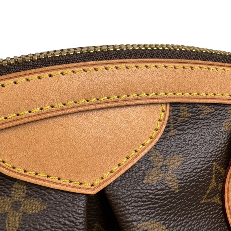 Louis Vuitton Tivoli PM Tote Bag Handbag Monogram Brown M40143 Women's