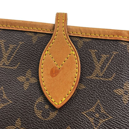 Louis Vuitton Neverfull MM Handbag Tote Bag Monogram Brown Fuchsia (pink)