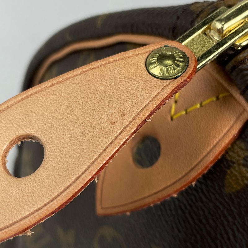 Louis Vuitton Speedy 30 Boston Bag Commuter Handbag Monogram Brown M41526 Women