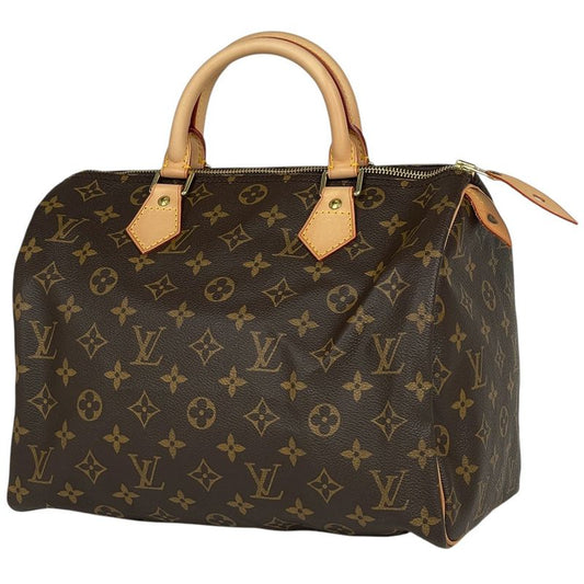Louis Vuitton Speedy 30 Boston Bag Commuter Handbag Monogram Brown M41526 Women