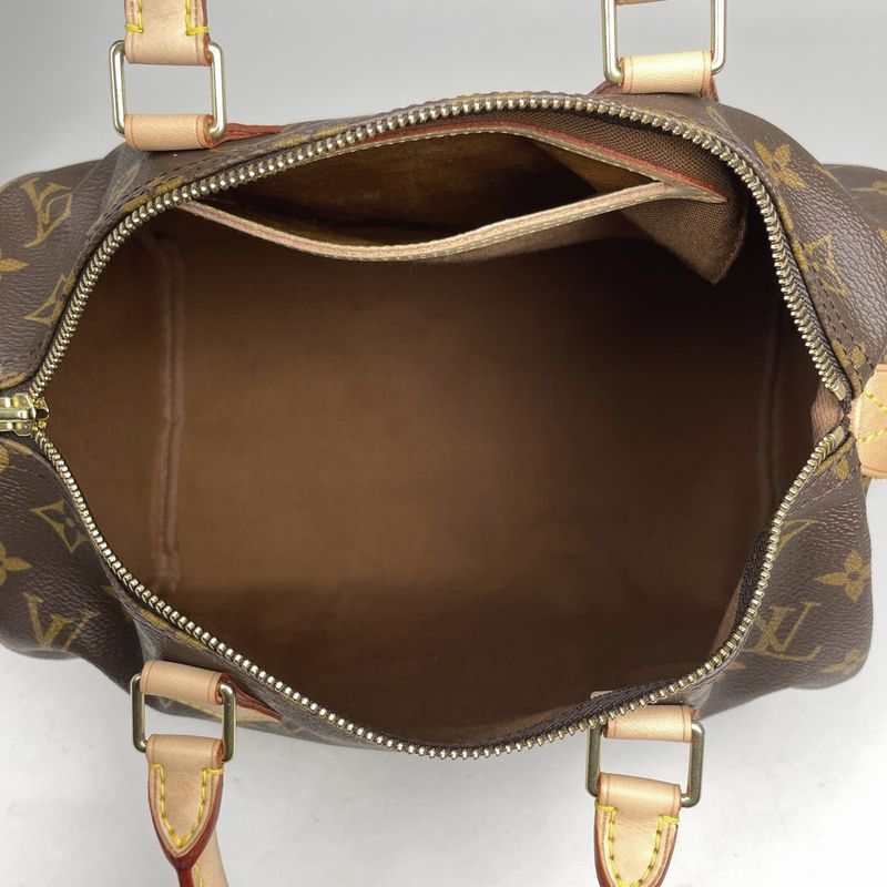 Louis Vuitton Speedy 30 Boston Bag Commuter Handbag Monogram Brown M41526 Women