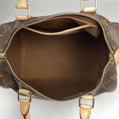 Louis Vuitton Speedy 30 Boston Bag Commuter Handbag Monogram Brown M41526 Women
