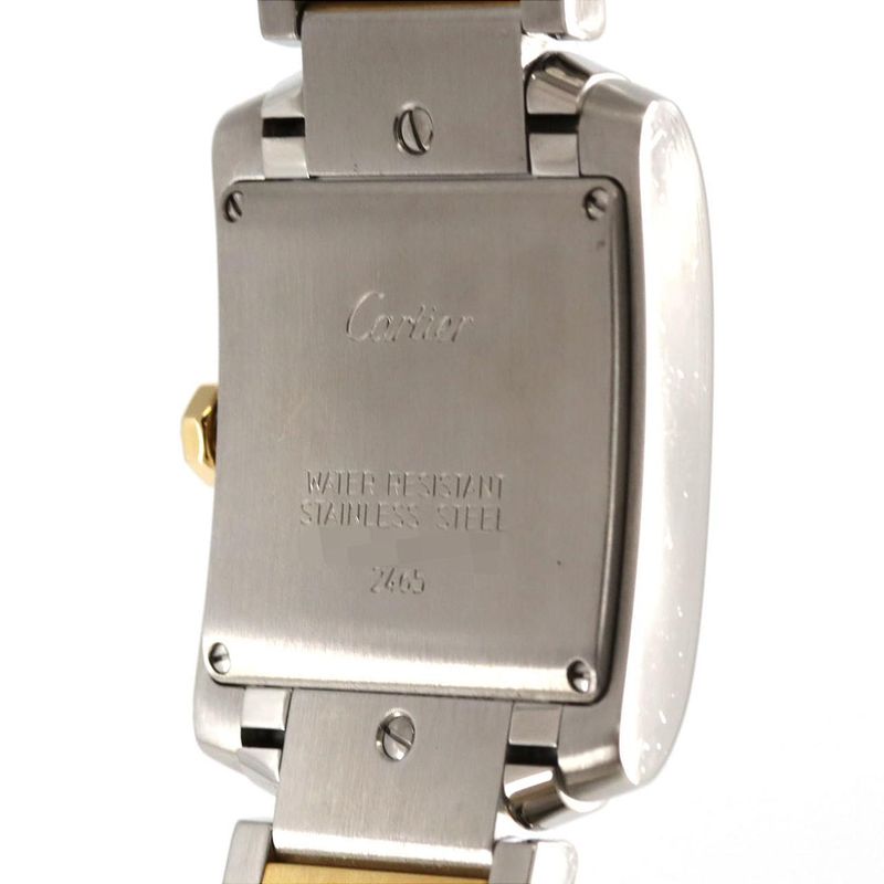 Cartier Tank Française MM Date Combi W51012q4 SS Xyg Quartz