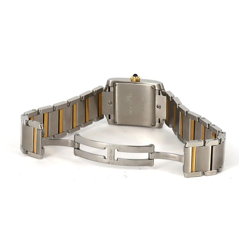 Cartier Tank Française MM Date Combi W51012q4 SS Xyg Quartz