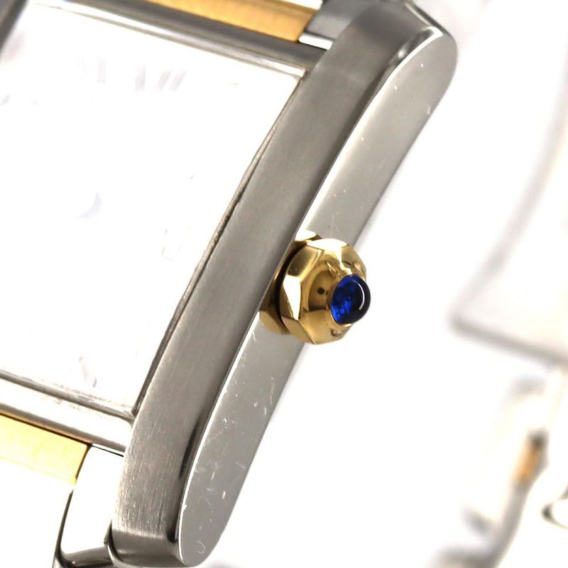 Cartier Tank Française MM Date Combi W51012q4 SS Xyg Quartz