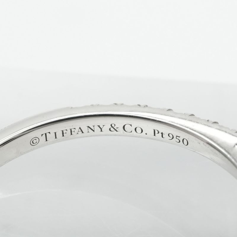 Tiffany & Co Emerald Cut Engagement Ring Diamond Platinum Band