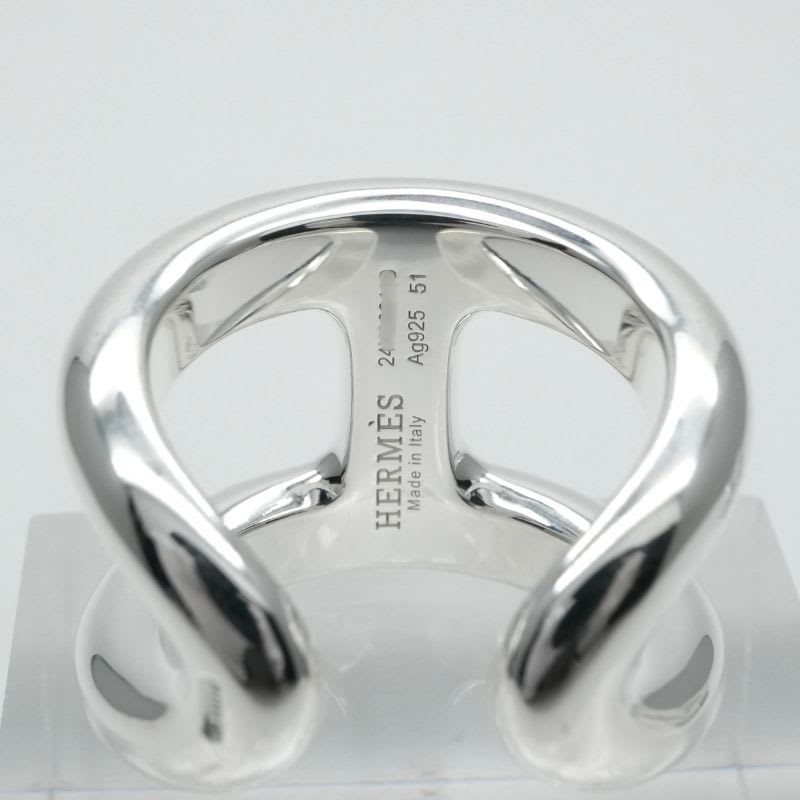 Hermes Osmozu Ring AG 925 Silver Chaine