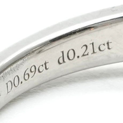 Tiffany & Co Engagement Ring Channel Set Diamond Band Platinum