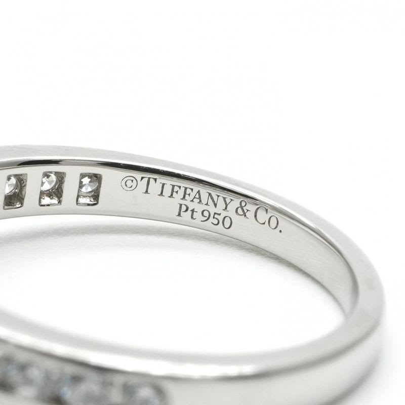 Tiffany & Co Engagement Ring Channel Set Diamond Band Platinum