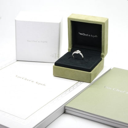Van Cleef & Arpels Couture Ring Pt950 Silver Diamond Ring Engagement Ring