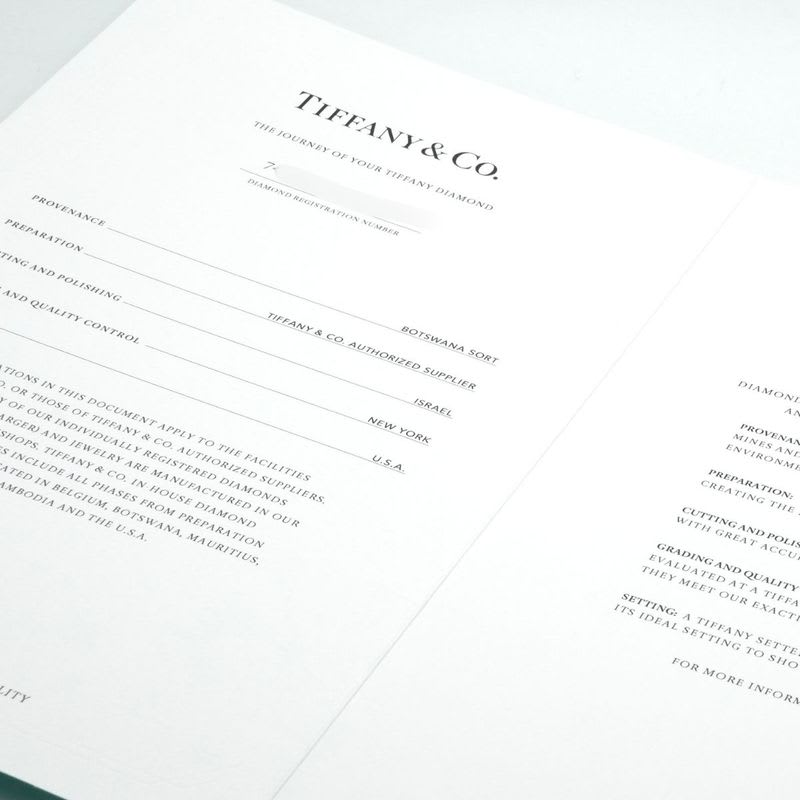 Tiffany & Co Heart Shape Engagement Ring