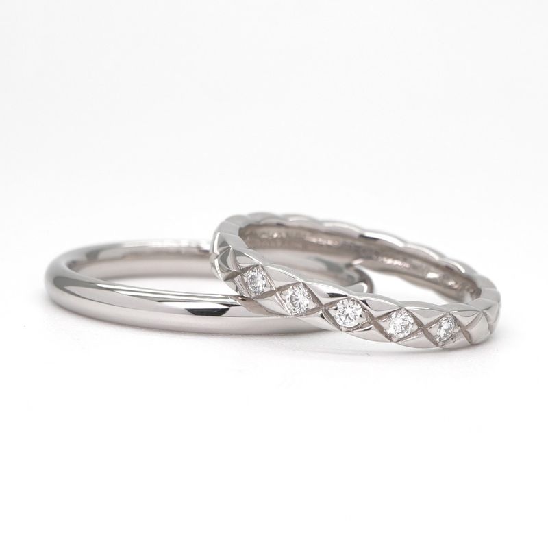 Chanel Coco Crush Coco Crush John Parisian Coco Crush Ring Pt950 Silver Diamond