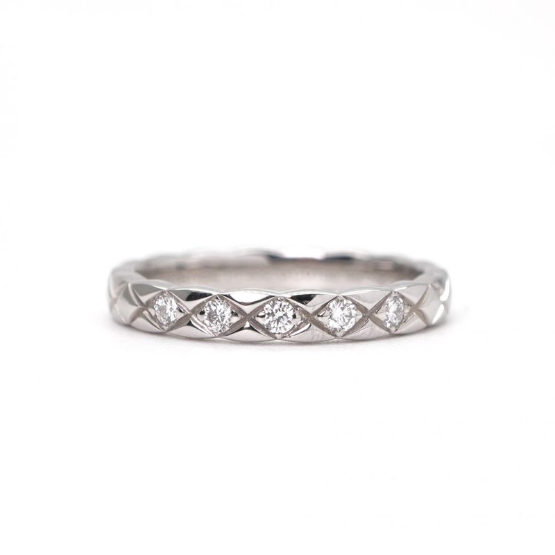 Chanel Coco Crush Coco Crush John Parisian Coco Crush Ring Pt950 Silver Diamond