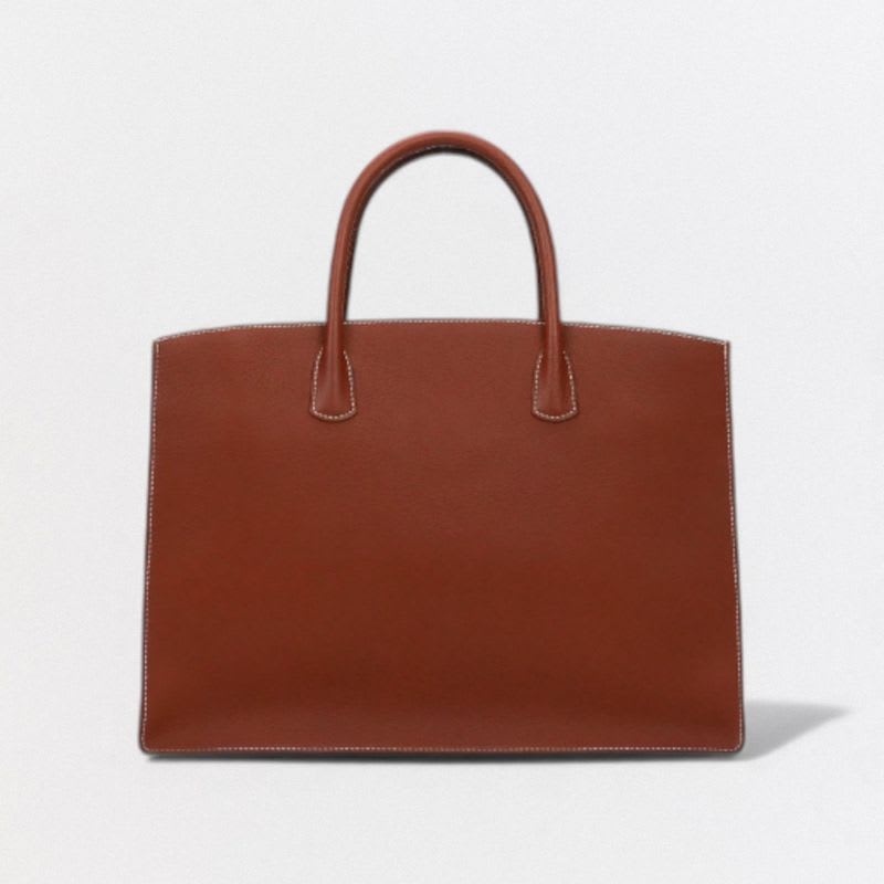 Hermes Bus GM Bag Tote Fjord Noisette Brown