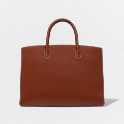 Hermes Bus GM Bag Tote Fjord Noisette Brown