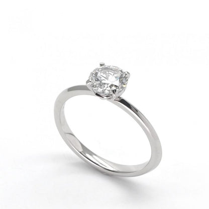 Tiffany & Co Round Brilliant Cut Diamond Platinum Band