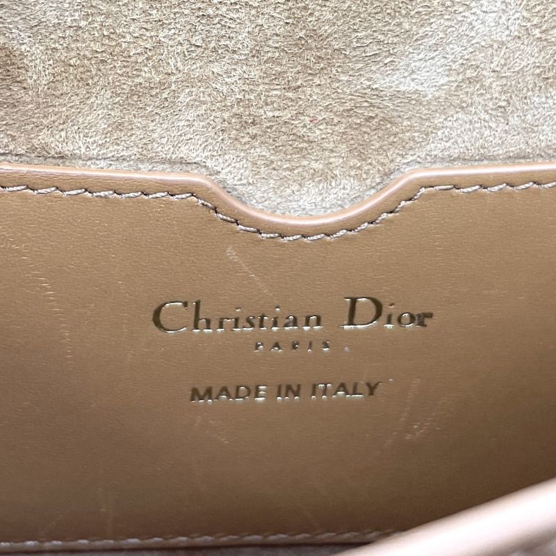 Christian DIOR Bobby Bag Medium DIOR Bobby Bag Shoulder Bag Box Calfskin Brown